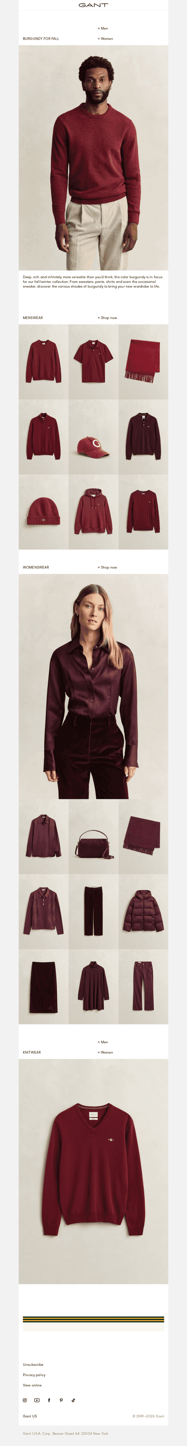 Autumn coloring: Burgundy