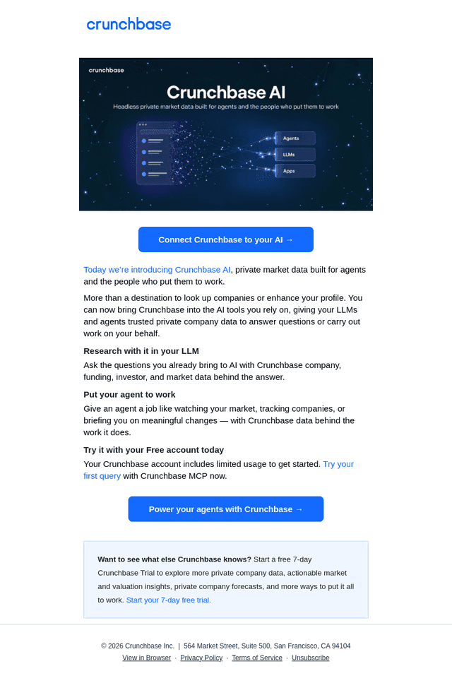Crunchbase email from Tue, Oct 13, 2026