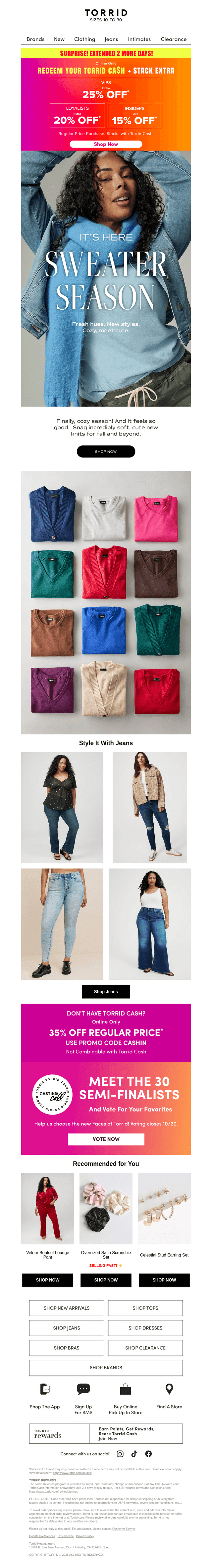 Torrid email from Tue, Oct 13, 2026