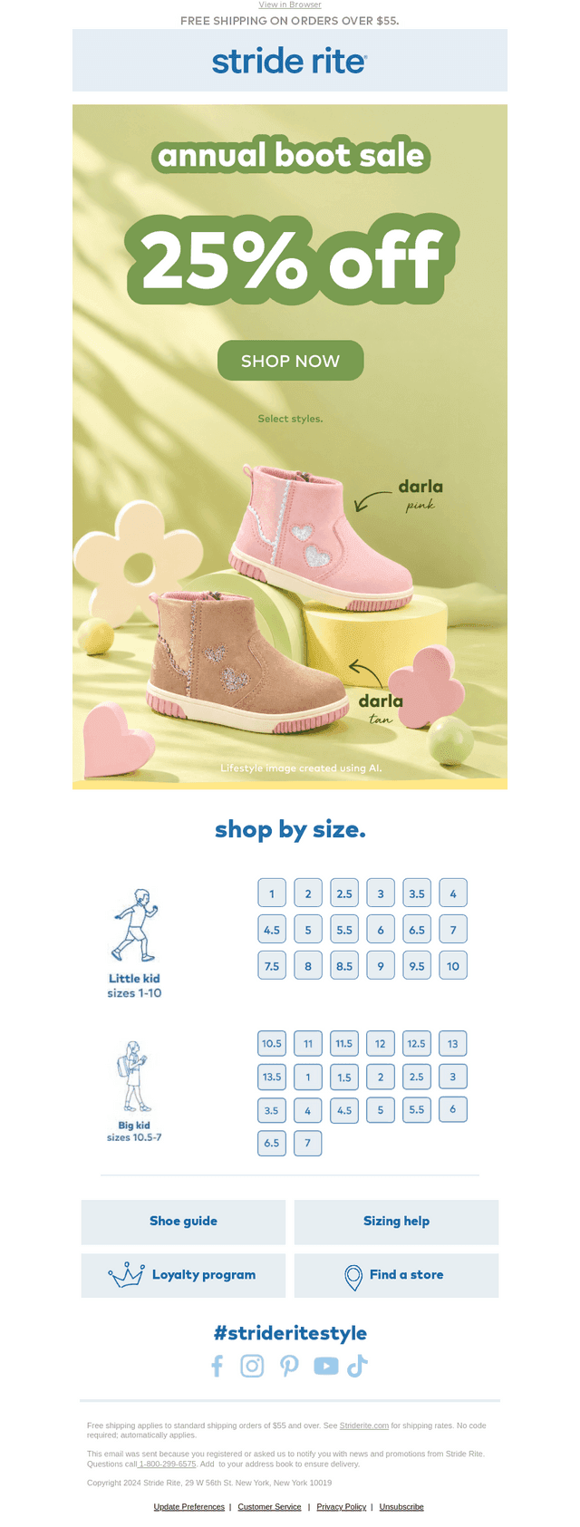 Stride Rite email from Tue, Oct 13, 2026