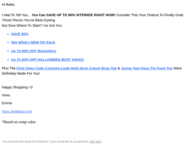 edikted email from Tue, Oct 13, 2026