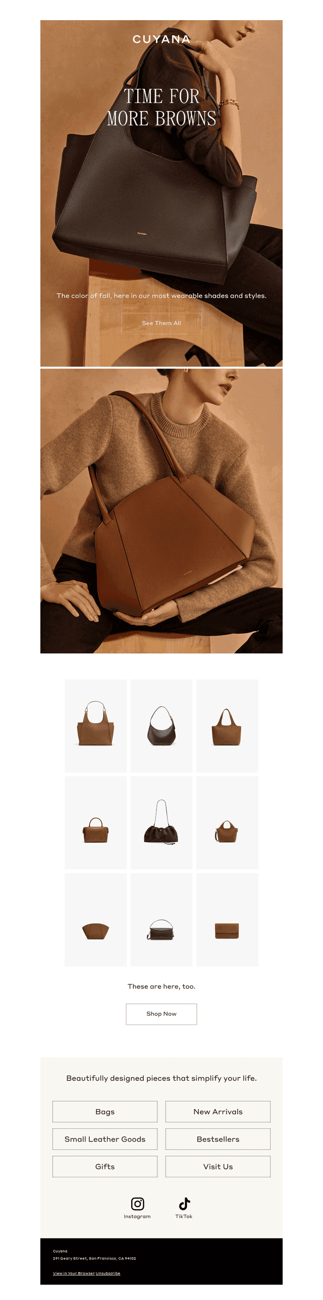 Cuyana email from Tue, Oct 13, 2026