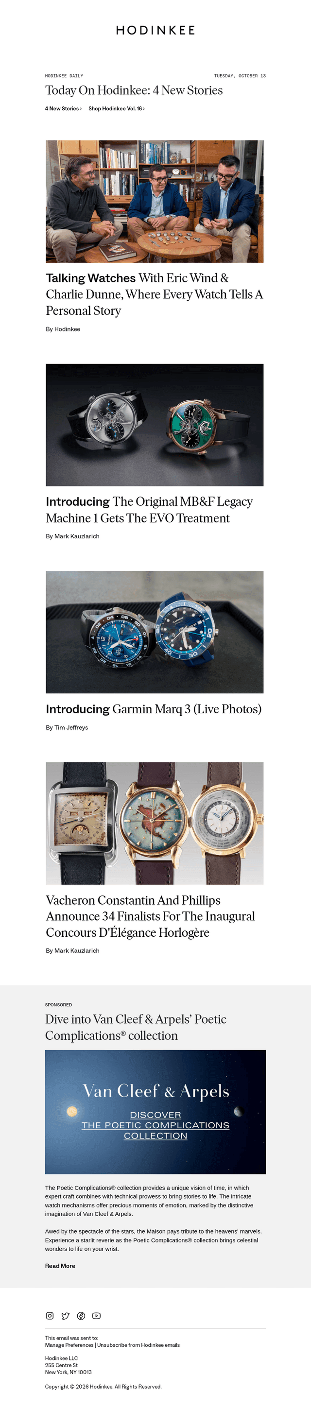 Hodinkee Daily | 10/13/2026