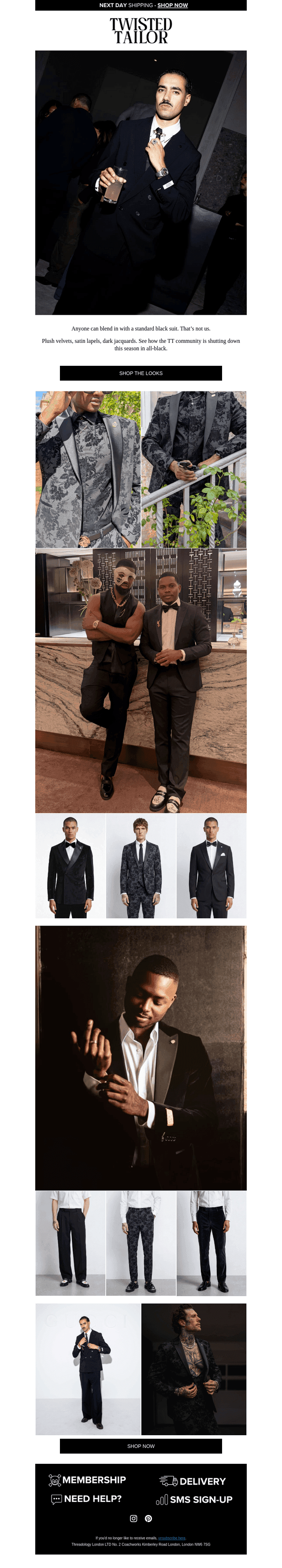 Twisted Tailor email from Wed, Oct 14, 2026