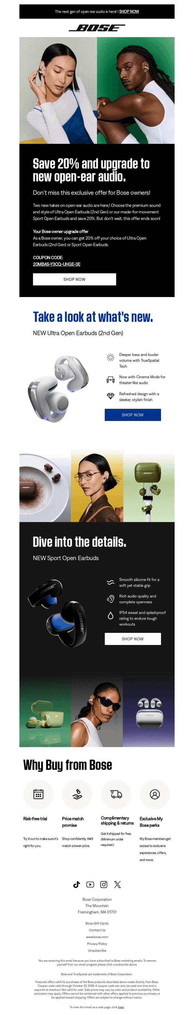 Bose email from Wed, Oct 14, 2026