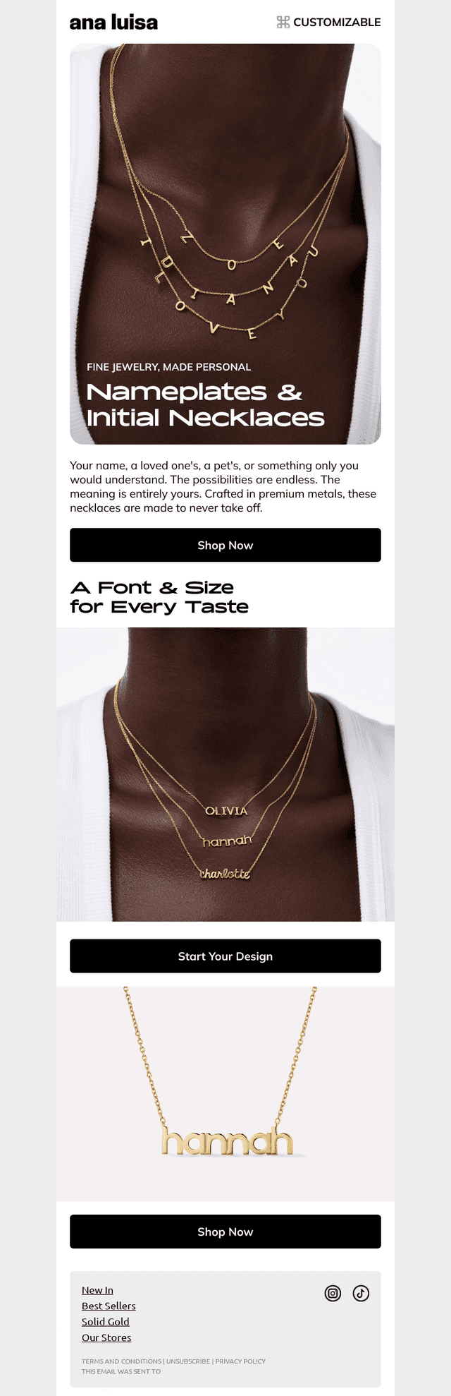 SELLING FAST: Nameplates & Initial Necklaces
