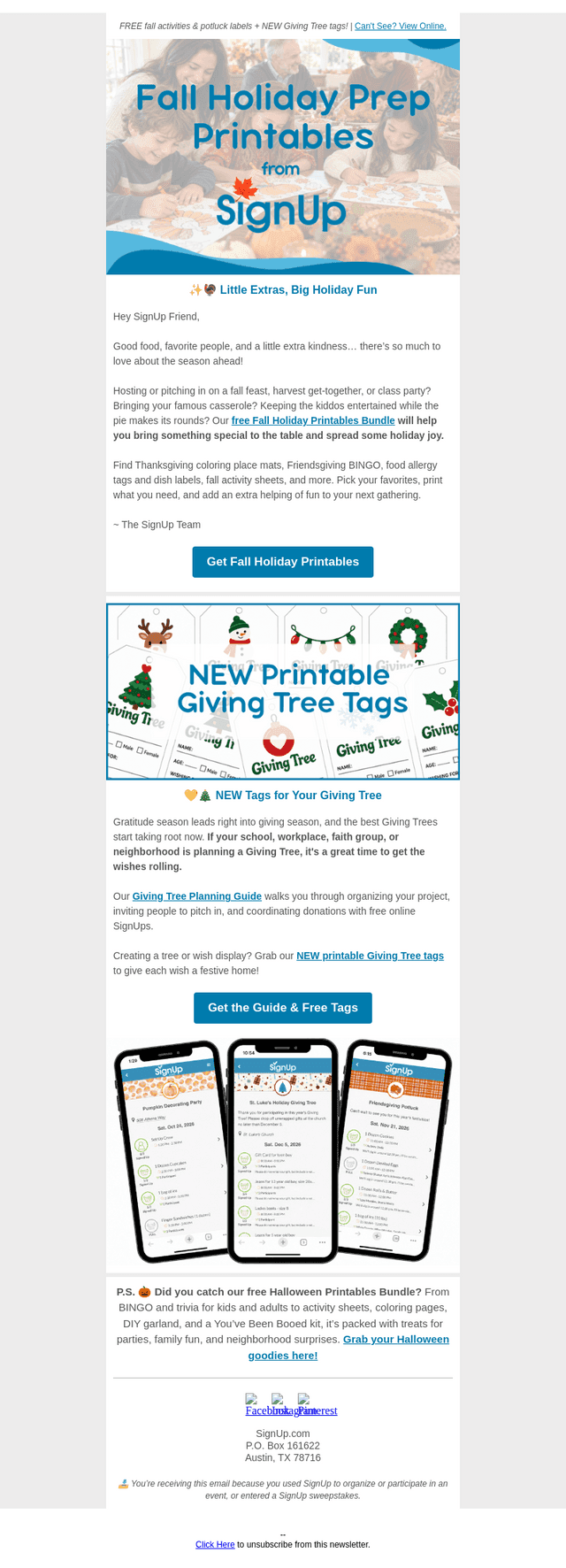 SignUp.com email from Wed, Oct 14, 2026