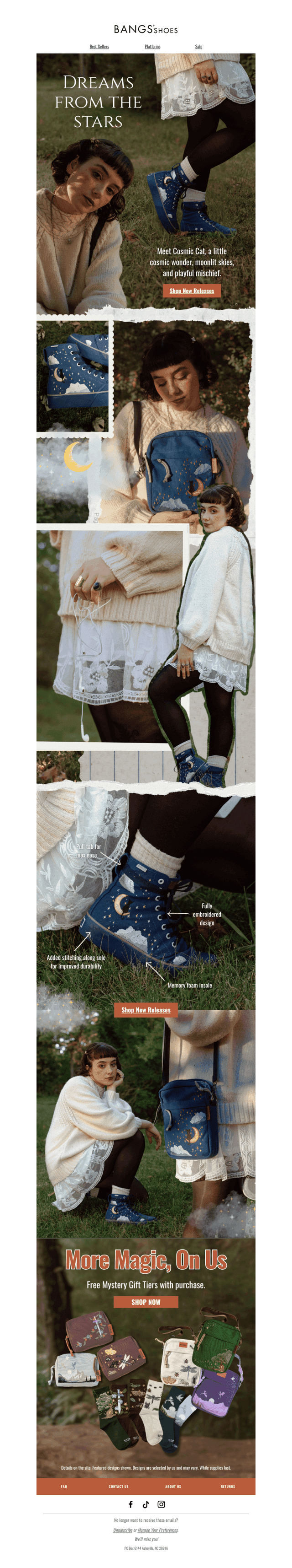 BANGS Shoes email from Wed, Oct 14, 2026