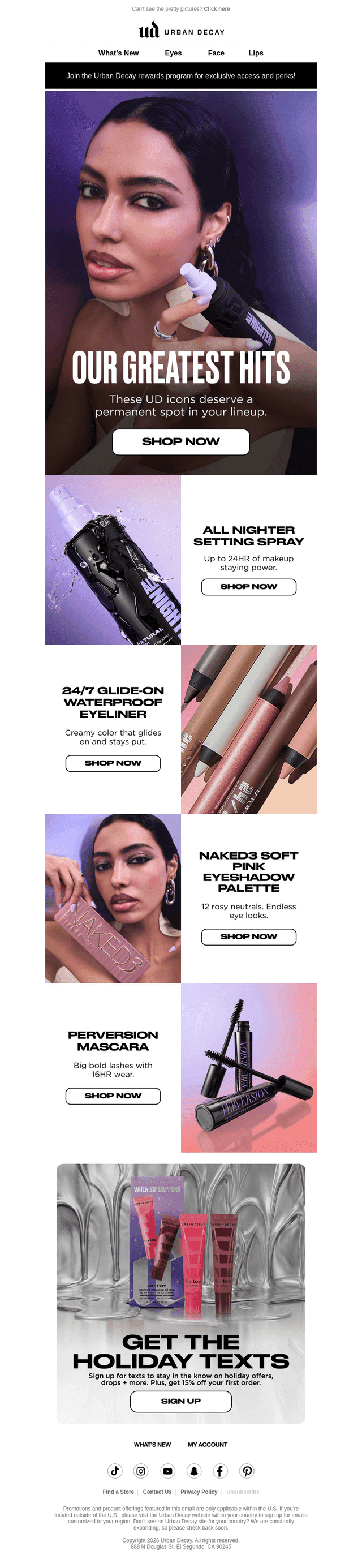 Urban Decay email from Wed, Oct 14, 2026