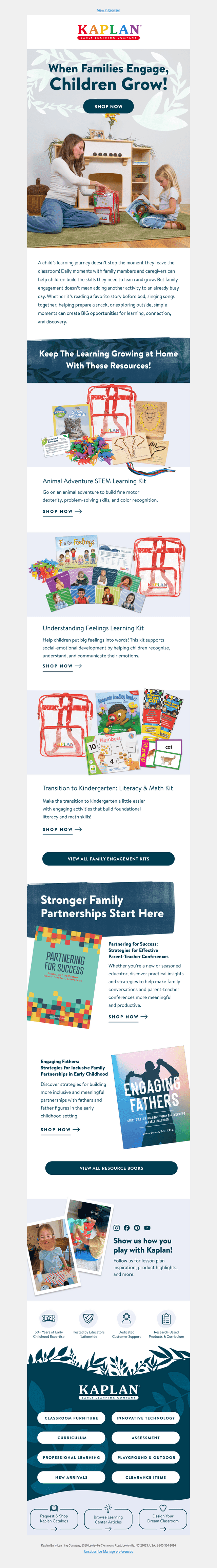 Kaplan Early Learning email from Wed, Oct 14, 2026