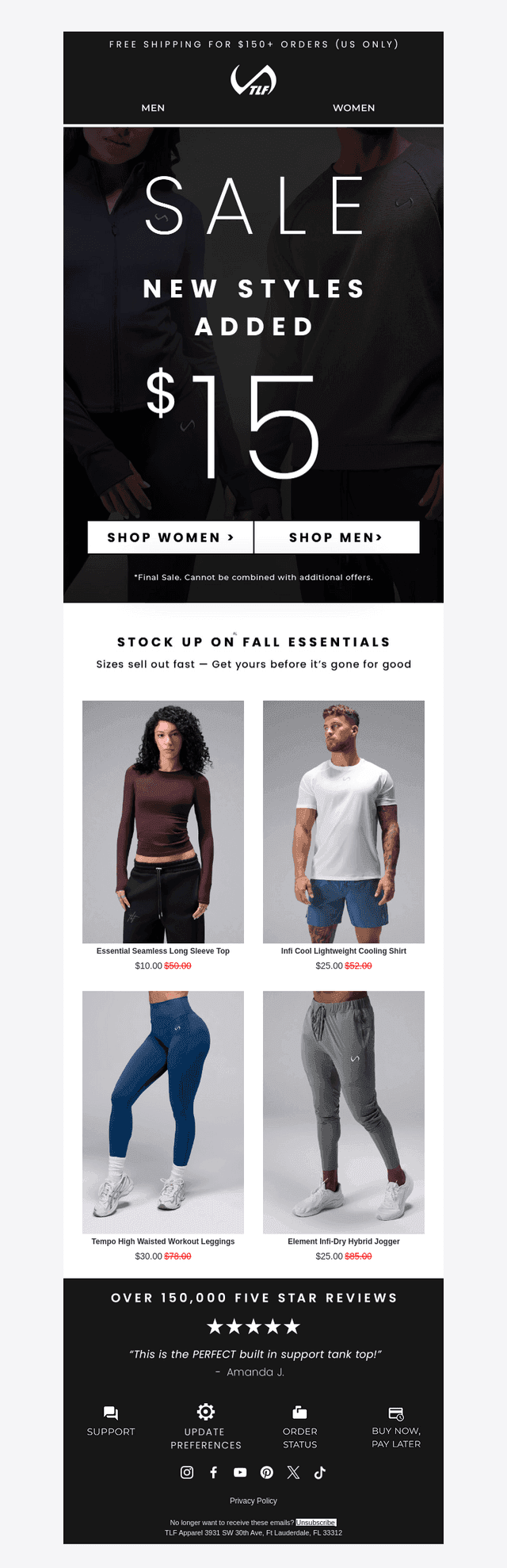 TLF Apparel email from Wed, Oct 14, 2026