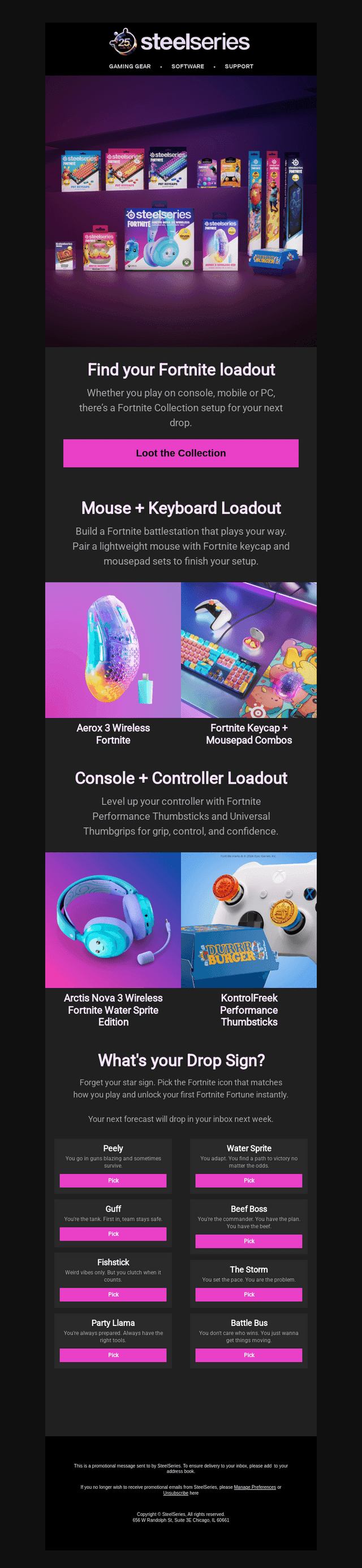SteelSeries email from Wed, Oct 14, 2026