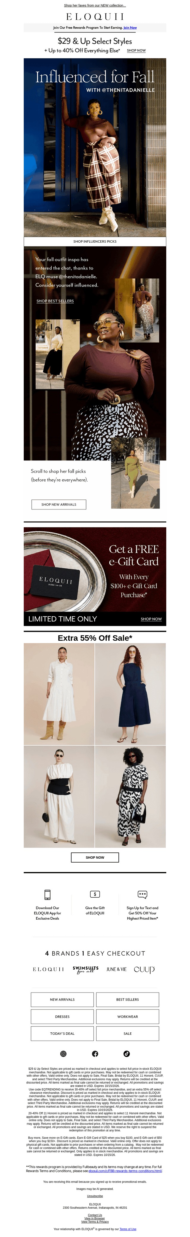 Eloquii email from Wed, Oct 14, 2026