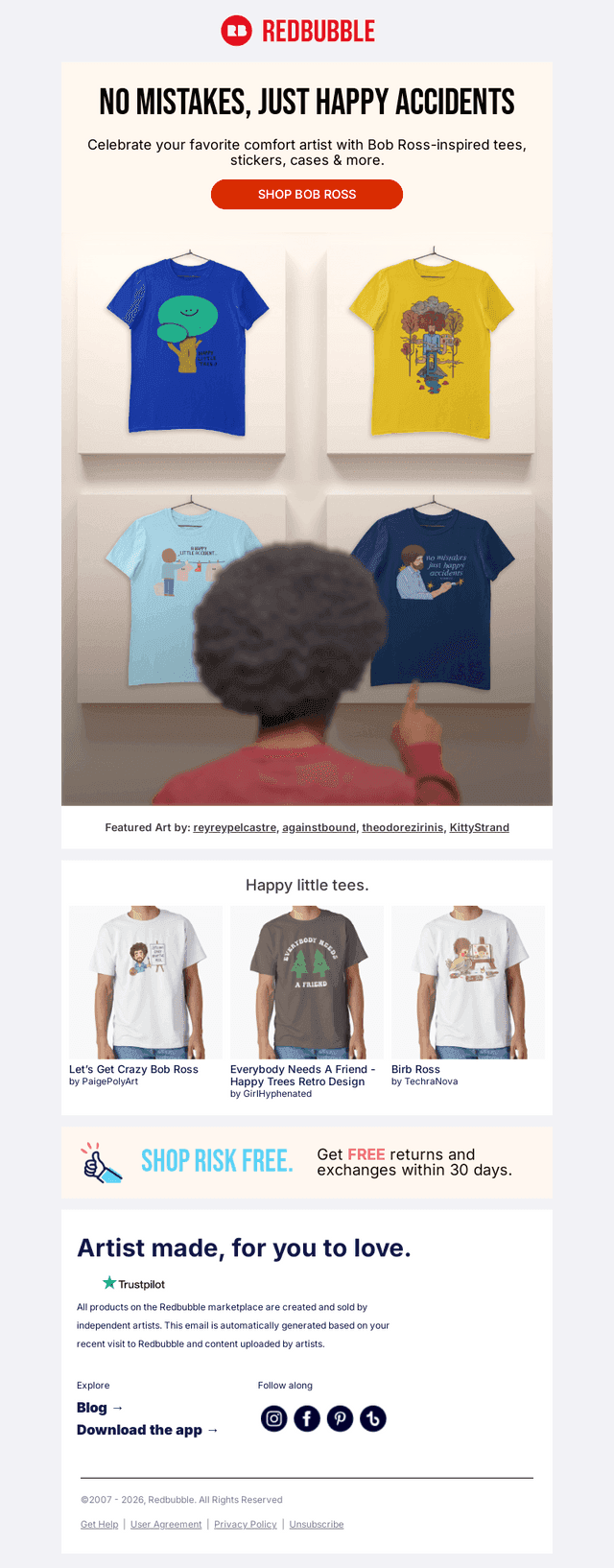 Bob Ross 84th 🎂 Fan Art Collection