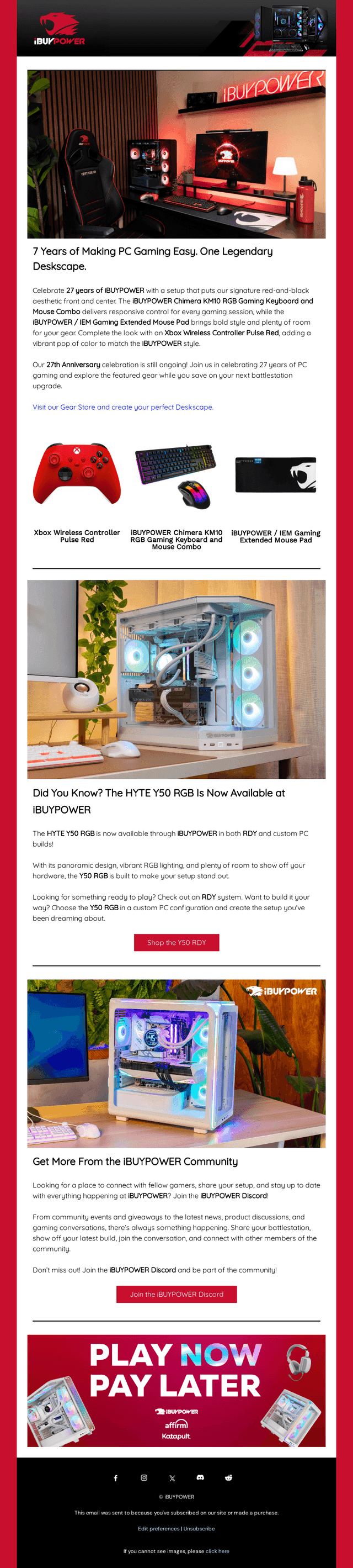 iBUYPOWER email from Thu, Oct 15, 2026