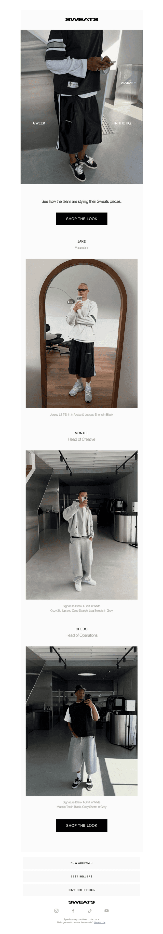 Weekly fits in the HQ