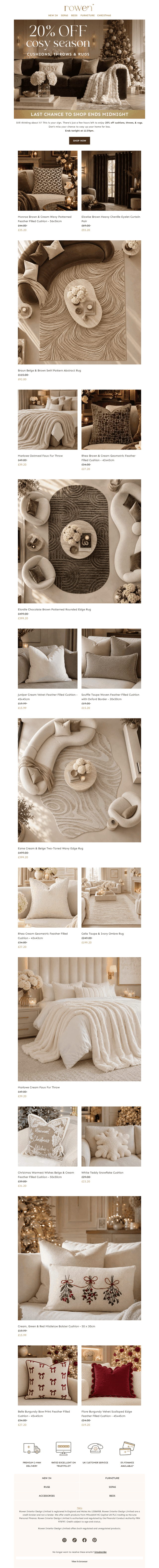 Rowen Homes email from Thu, Oct 15, 2026