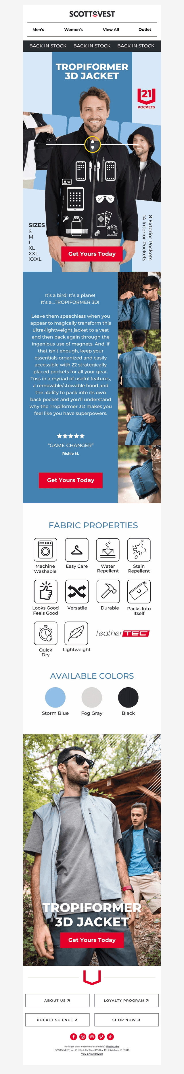 Scottevest email from Thu, Oct 15, 2026