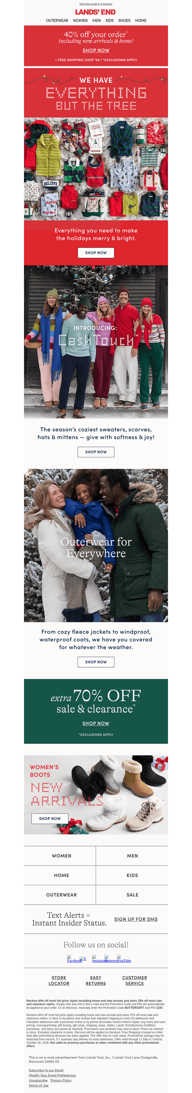 Lands' End email from Thu, Oct 15, 2026