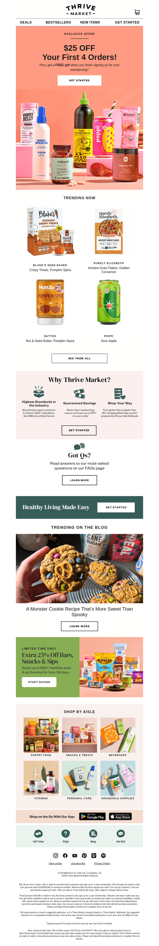 Thrive Market email from Thu, Oct 15, 2026