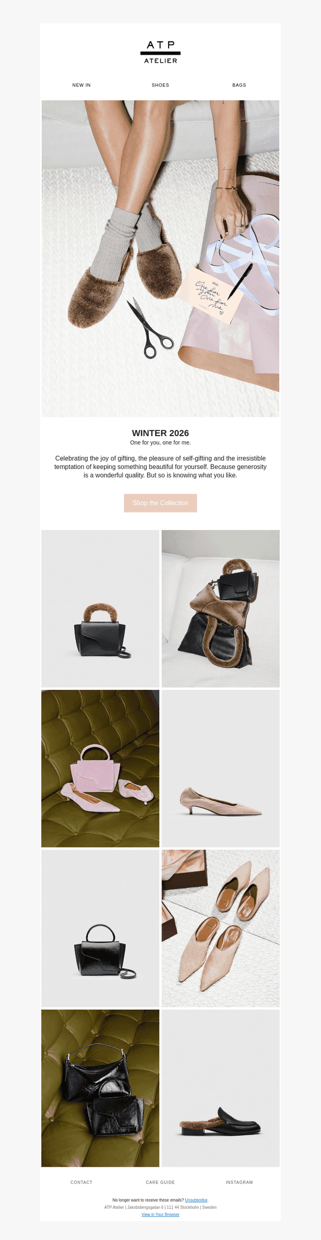 ATP Atelier email from Thu, Oct 15, 2026