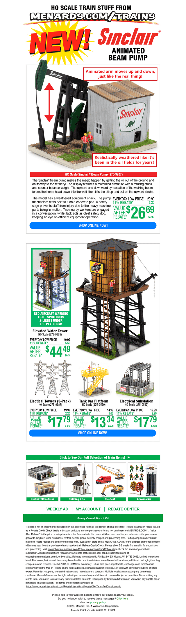 Menards email from Thu, Oct 15, 2026