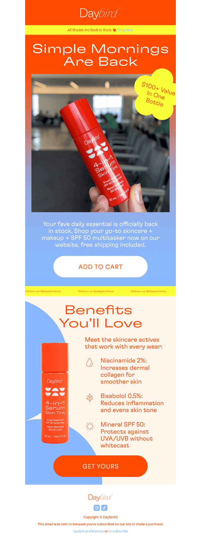 Daybird email from Thu, Oct 15, 2026