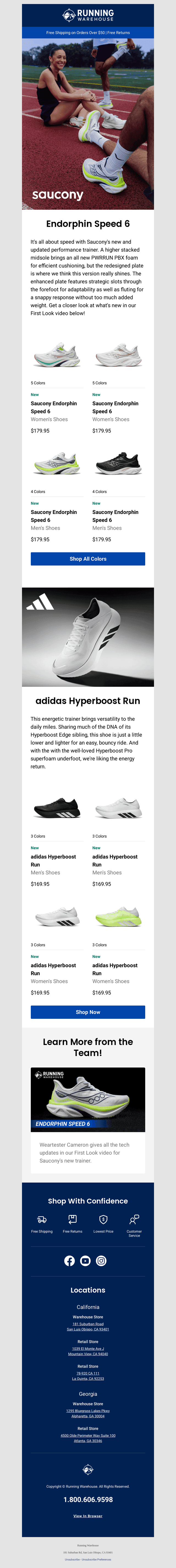 Running Warehouse email from Fri, Oct 16, 2026