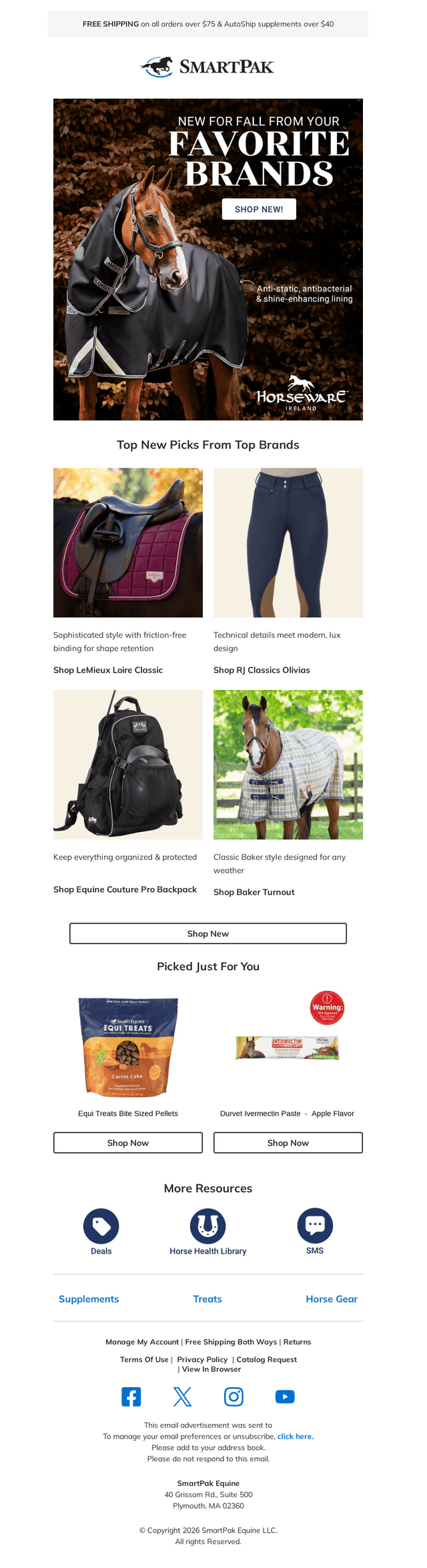 SmartPak Equine email from Fri, Oct 16, 2026