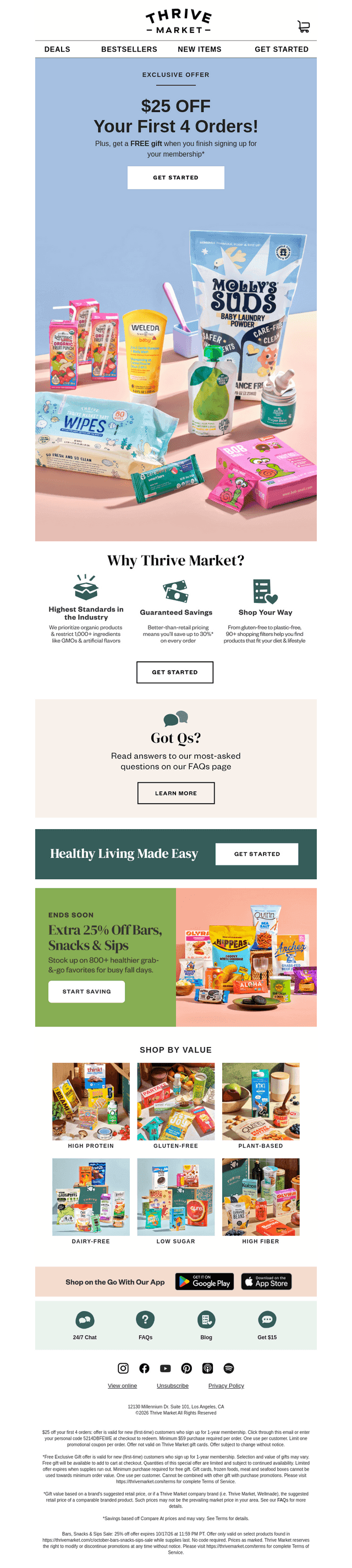 Thrive Market email from Fri, Oct 16, 2026