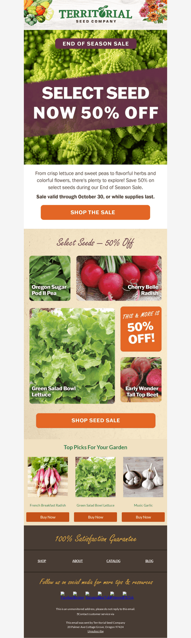 Save 50% on select seed! ✨