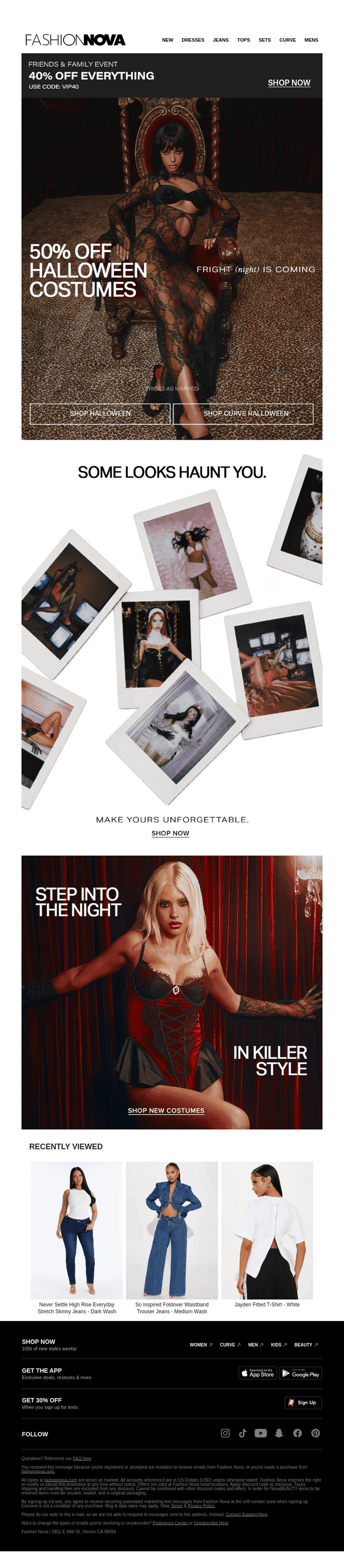 Fashion Nova email from Fri, Oct 16, 2026