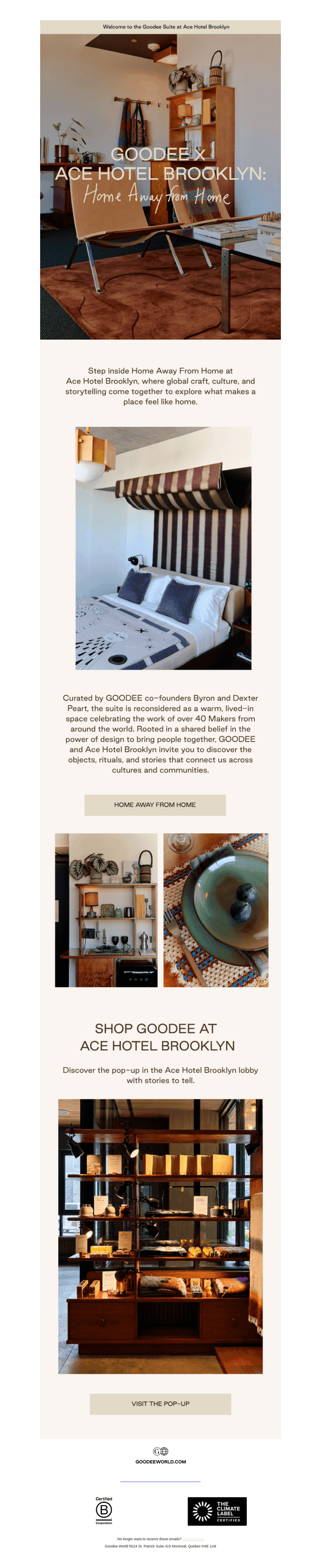 Introducing: The Suite by Goodee at Ace Hotel Brooklyn