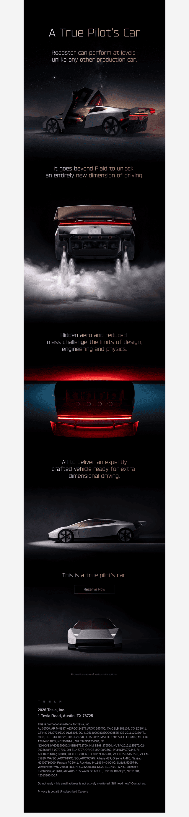 Tesla email from Fri, Oct 16, 2026