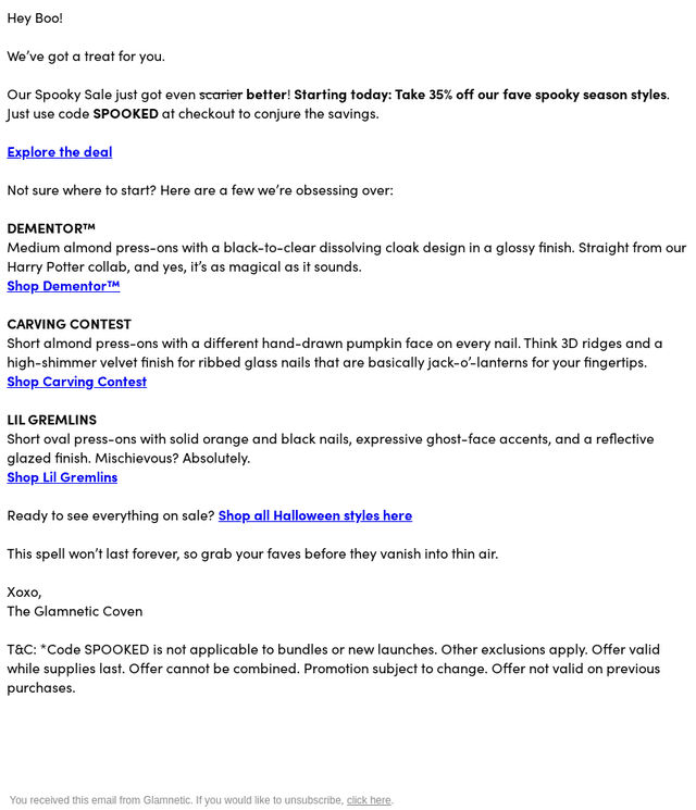 glamnetic email from Fri, Oct 16, 2026