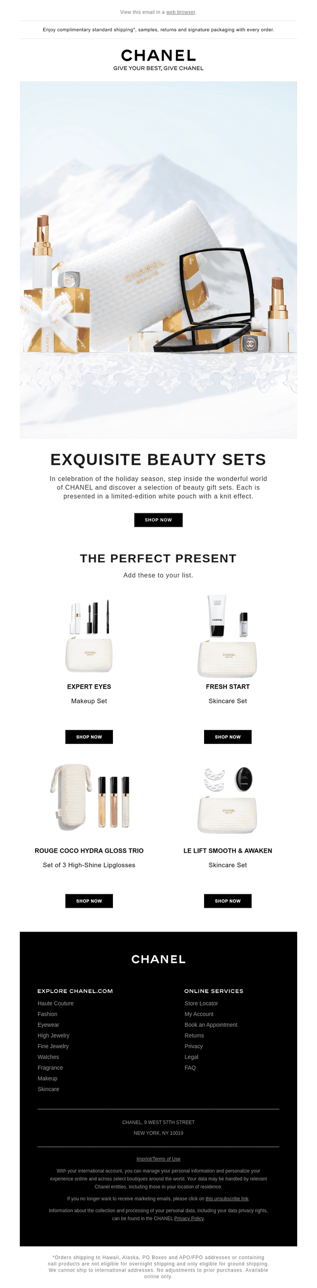 Chanel email from Fri, Oct 16, 2026