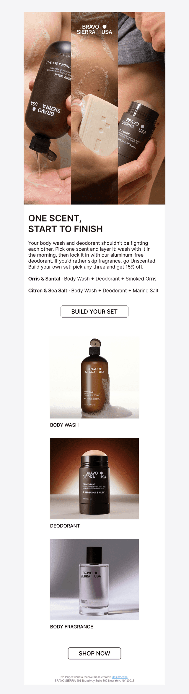 Your Wash And Deo Should Match