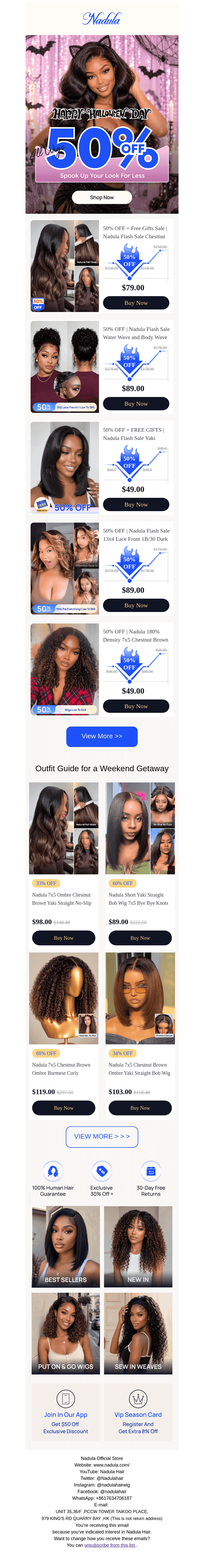 Nadula Hair email from Sat, Oct 17, 2026