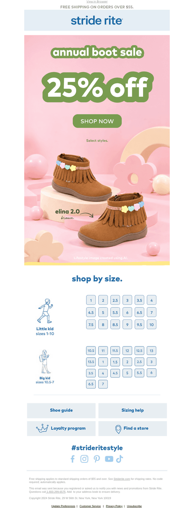 Stride Rite email from Sat, Oct 17, 2026