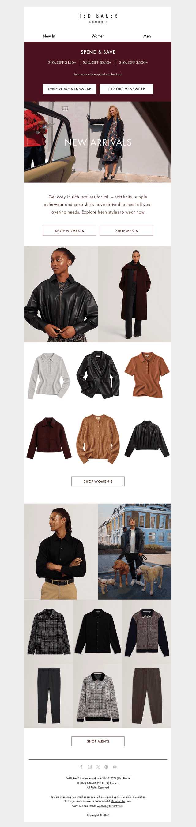 Ted Baker email from Sat, Oct 17, 2026