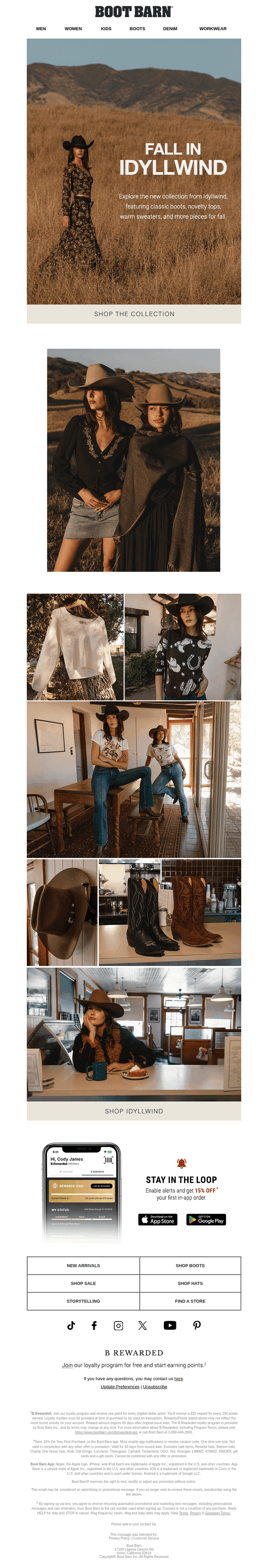 Boot Barn email from Sat, Oct 17, 2026