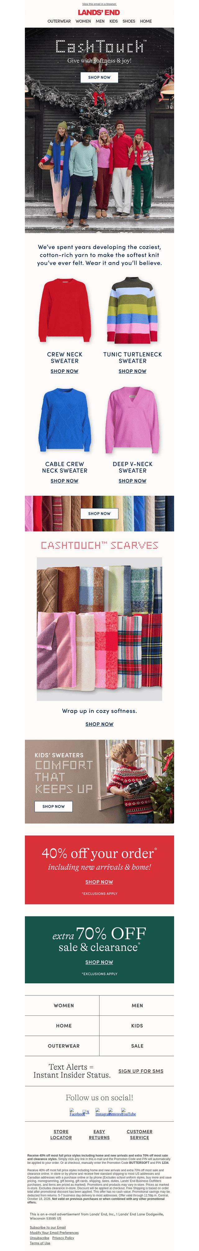 Lands' End email from Sat, Oct 17, 2026