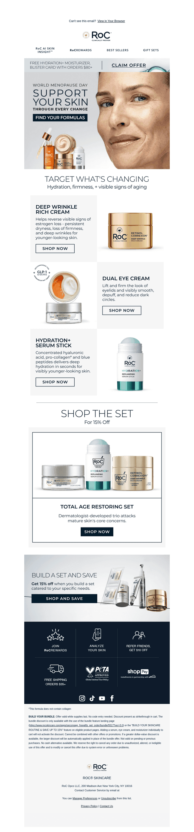Your Skin Changes. RoC Changes with you.