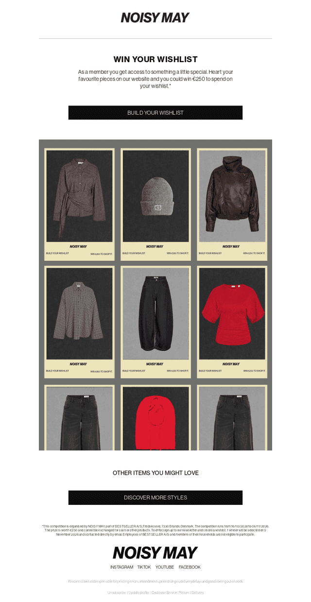 Win your Noisy May wishlist.