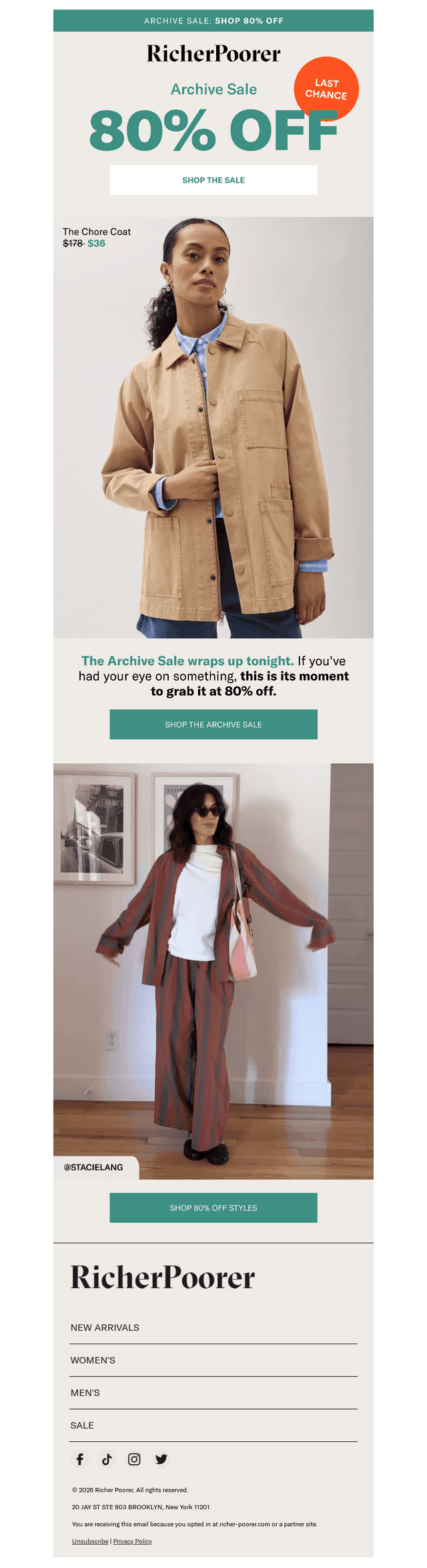 Last day for 80% OFF