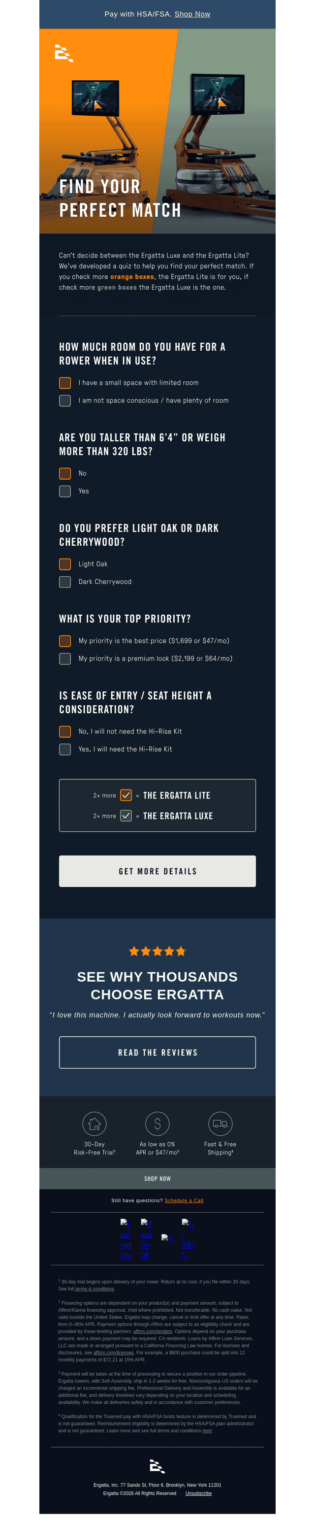 Lite or Luxe? Take the 30-second quiz