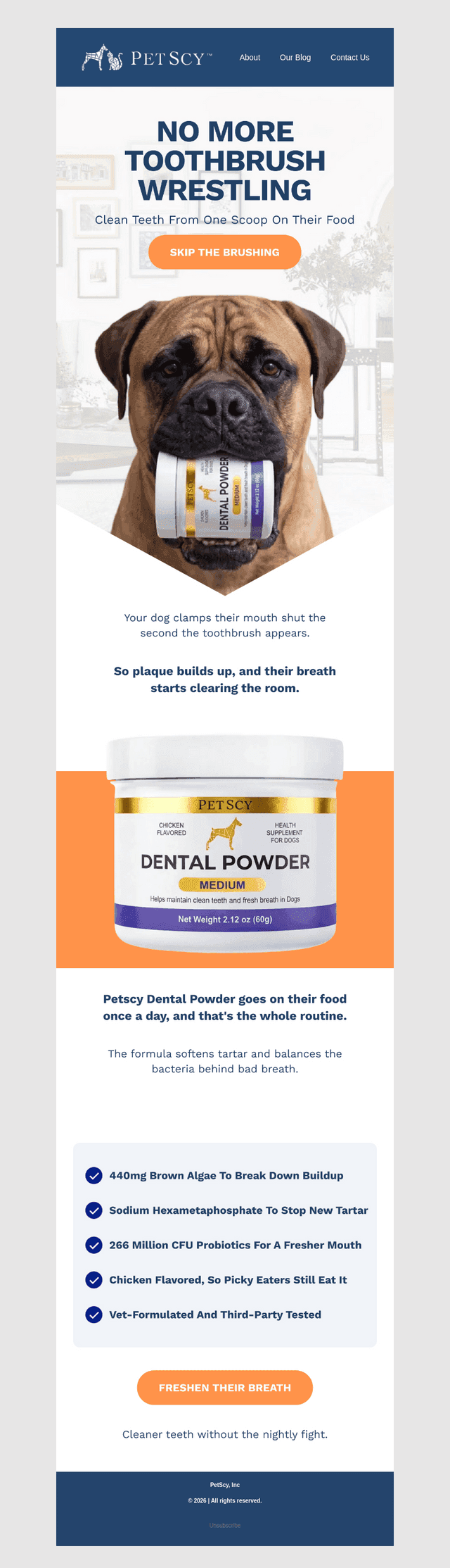 PetScy email from Sun, Oct 18, 2026