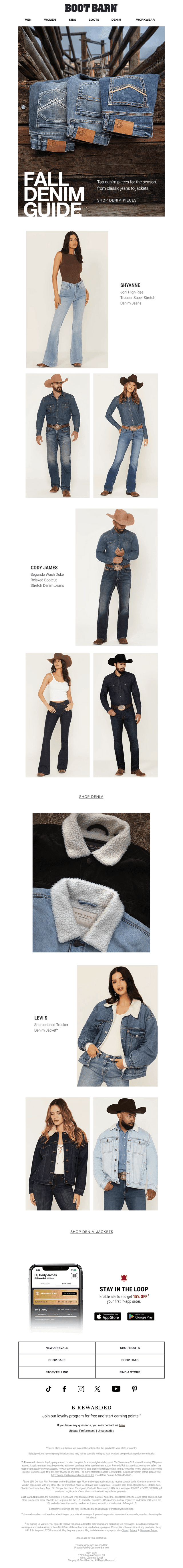 Boot Barn email from Sun, Oct 18, 2026