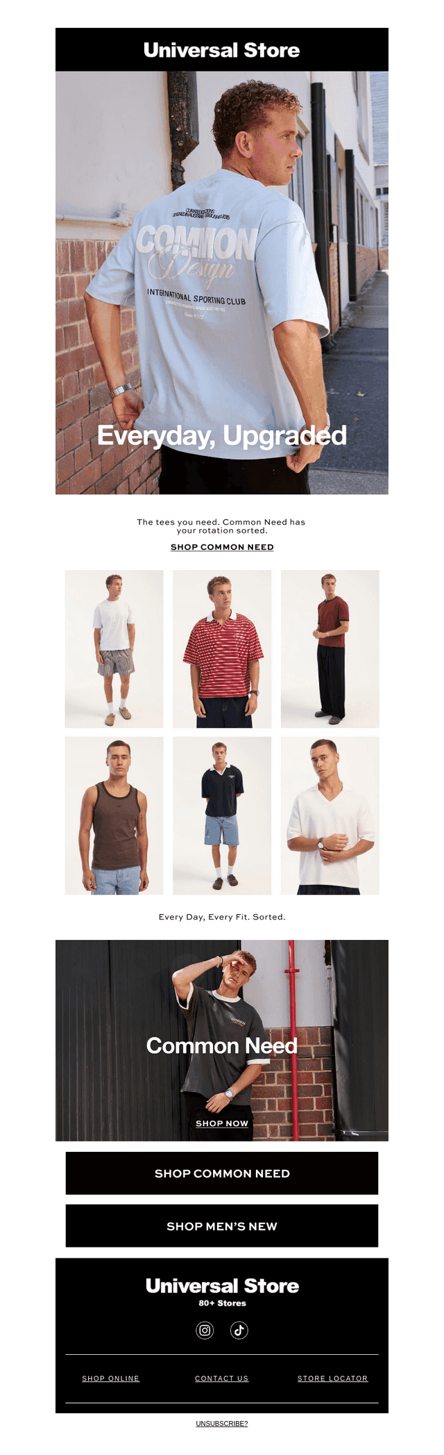 Universal Store email from Mon, Oct 19, 2026