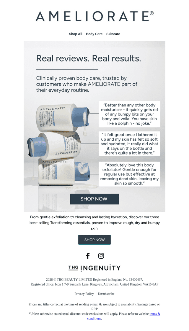 Ameliorate UK email from Mon, Oct 19, 2026